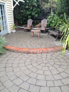 Clean entrance pavers